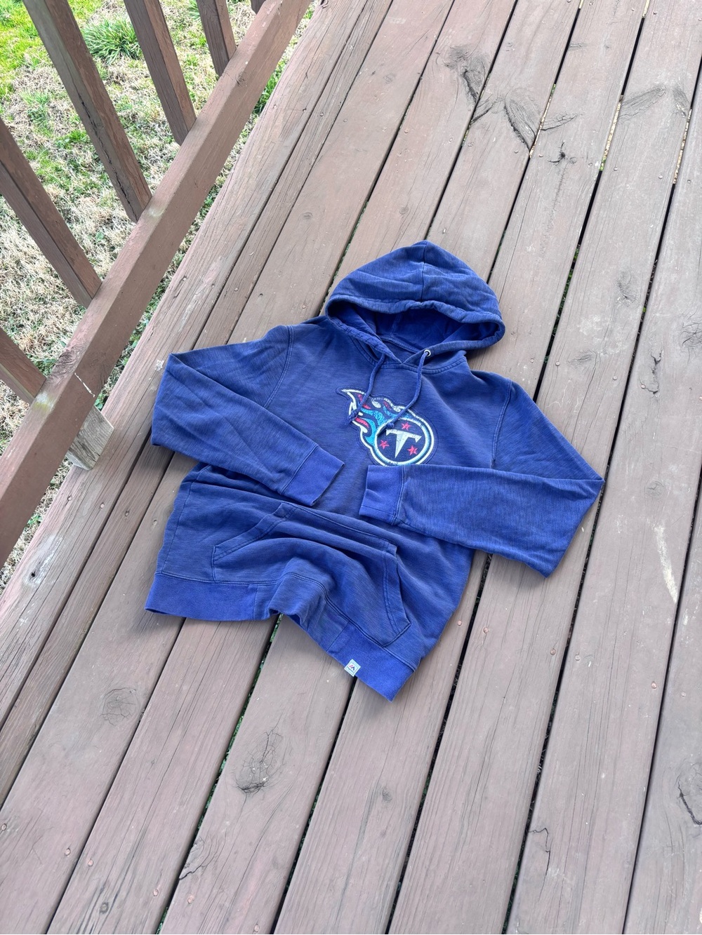 Majestic Mens M Navy Tennessee Titans NFL Hoodie